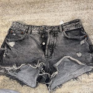 Dark wash shorts